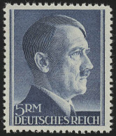 802A Hitler 5 Reichsmark ** WEIT Gezähnt - Neufs