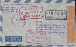 Österreichische Zensurstelle 690 Auf Griechenland-Lp.-Brief Mai 1947 Nach Wien - Autres & Non Classés