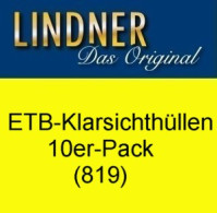 LINDNER ETB-Klarsichthüllen 819 (ungeteilt), 10er-Packung - Andere & Zonder Classificatie