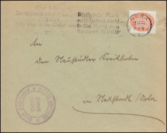 129X Defekt Auf Dienstbrief Propaganda Zusatz-Stempel, GERA 31.10.1933 - Briefe U. Dokumente