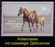 2635R Pferde Selbstklebend Aus Rolle, Mit Gerader Nummer, ** - Roulettes