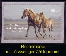 2635R Pferde Selbstklebend Aus Rolle, Mit Ungerader Nummer, ** - Roller Precancels