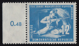 273c Mansfeld 12 Pf In Farbe C, Randstück ** Kurzbefund Mayer BPP Einwandfrei - Unused Stamps