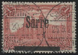 Saargebiet 17A Kaiserreich Sarre-Aufdruck Auf 1 Mark, Gestempelt - Used Stamps