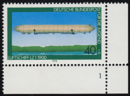 965 Jugend Luftfahrt 40+20 Pf ** FN1 - Unused Stamps