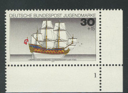 929 Jugend Schiffe 30+15 Pf ** FN1 - Unused Stamps