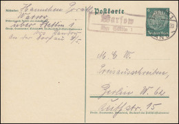 Landpost Warsow über STETTIN 1 LAND 23.5.36 Auf Postkarte Nach Berlin - Lettres & Documents