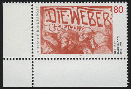 1344 Gerhard Hauptmann ** Ecke U.l. - Unused Stamps