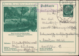 Landpost Lindow über FRANKFURT (ODER) LAND 24.4.35 Auf Bildpostkarte Nach Berlin - Lettres & Documents