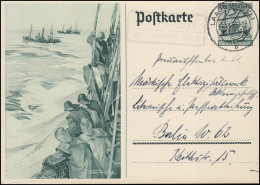 Landpost Sarmstorf über LAAGE (MECKL.) 16.12.37 Auf Sonderpostkarte Nach Berlin - Briefe U. Dokumente