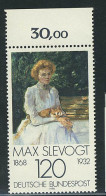 988 Impressionismus 120 Pf Slevogt ** Oberrand - Unused Stamps