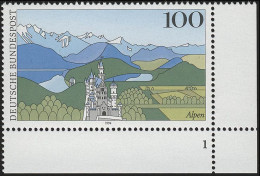 1742 Alpen Schloß Neuschwanstein ** FN1 - Unused Stamps