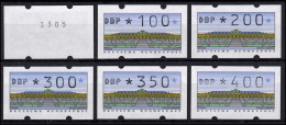 2.1.2 Typ N Typendruck (dickes DBP) - VS 1 - 6 ATM (80-400) Mit Nr. Waager. ** - Timbres De Distributeurs [ATM]