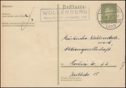 Landpost Wollenberg WERNEUCHEN (Kr. OBERBARNIM) LAND 10.4.33 Auf Postkarte - Lettres & Documents