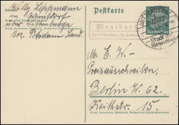 Landpost Wentdorf über WITTENBERGE 1 (Bz. POTSDAM) SSt 11.5.36 Auf Postkarte - Lettres & Documents