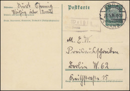 Landpost Weißig über SORAU (NIEDERLAUSITZZ) LAND 18.5.36, Postkarte Nach Berlin - Briefe U. Dokumente