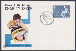 GB Great Britain 1975 Private FDC Charity For Health And The Handicapped, Wheelchair, Disabled, First Day Cover - Covers & Documents