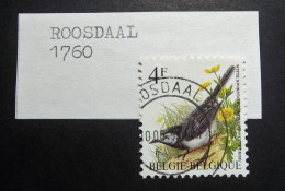 Belgie Belgique - 1992 - OPB/COB N° 2472 ( 1 Value ) A. Buzin - Witte Kwikstaart - Bergonette Grise 4 F -  Obl Roosdaal - Used Stamps