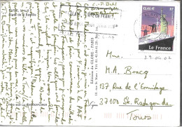 TIBRE N° 3473 -  LE FRANCE  - TARIF 1 1 02 / 31 5 03 -  - SEUL SUR LETTRE -  2002 - Postal Rates