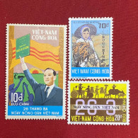 Stamps Vietnam South (Agriculture Day - 26/3/1974) -GOOD Stamps- 1set/3pcs - Viêt-Nam