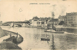 60 - Compiègne - Les Bors De L'Oise - Animée - Bateaux - Correspondance - Voyagée En 1917 - CPA - Voir Scans Recto-Verso - Compiegne
