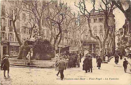 83 - Toulon - Place Puget - La Fontaine - Animée - CPA - Voir Scans Recto-Verso - Toulon