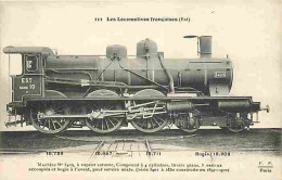 Trains - Les Locomotives Françaises - Est - Machine No 3409 à Vapeur Saturée - CPA - Voir Scans Recto-Verso - Trains