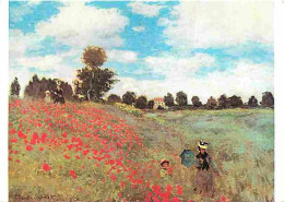 Art - Peinture - Claude Monet - Les Coquelicots - Fleurs - CPM - Voir Scans Recto-Verso - Schilderijen