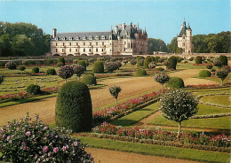 37 - Chenonceau - Le Château Et Ses Jardins - Fleurs - Carte Neuve - CPM - Voir Scans Recto-Verso - Chenonceaux