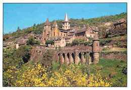 12 - Conques En Rouergue - Le Village Depuis L'autre Versant De La Vallée - CPM - Voir Scans Recto-Verso - Sonstige & Ohne Zuordnung