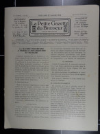 La Petite Gazette Du Brasseur N° 837 De 1935 Brasserie Belgique Bières Publicité Matériel Brassage Brouwerij - 1900 - 1949