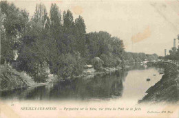 92 - Neuilly Sur Seine - Perspective Sur La Seine Prise Du Pont De La Jatte - CPA - Voir Scans Recto-Verso - Neuilly Sur Seine