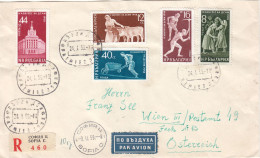 Bulgarie - Lettre Recom De 1959 - Oblit Sophia - Exp Vers Wien - - Covers & Documents