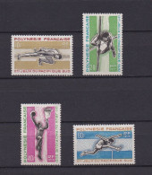 POLYNESIE 1966 TIMBRE N°42/45 NEUF AVEC CHARNIERE SPORTS - Unused Stamps