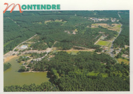 MONTENDRE LES PINS VUE AERIENNE DE LA BASE DE LOISIRS CPM 10X15 TBE - Montendre