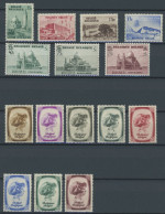 BELGIEN 482-96 **, 1938, 3 Postfrische Prachtsätze, Mi. 82.- - Sonstige & Ohne Zuordnung