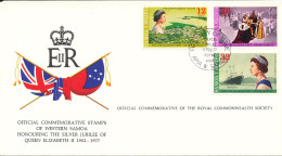 Western Samoa FDC 11-2-1977 Honouring The Silver Jubilee Of Queen Elizabeth Ll 1952 - 1977 With Cachet - Familles Royales