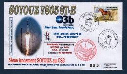 KOUROU 25 Juin 2013, Lancement SOYOUZ , VS05 ST-B, Satellite O3b F1 (4 Satellites), - Amérique Du Sud