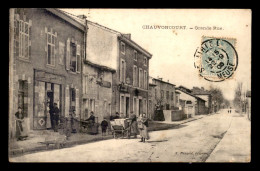 55 - CHAUVONCOURT - GRANDE RUE - EDITEUR E. PEUGEOL - Autres & Non Classés