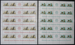 DDR 3265/6 **, 1989, Briefmarkenausstellung, Je Im Zusammendruckbogen, Pracht - Oblitérés