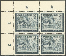 Dt. Reich 889  VB **, 1944, 8 Pf. Alte Postkutsche Mit Plattenfehler Dicker Kringel Statt O Von Postkutsche (Feld 7), Im - Autres & Non Classés