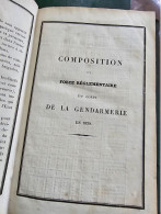 RARE ANNUAIRE De Gendarmerie Pour L'année 1839, Complet, Reliure Bon Etat Presque Neuf. - Sonstige & Ohne Zuordnung