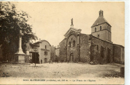 - 07 -  ARDECHE  -SAINT-FELICIEN -La Place  De L'Eglise - Other & Unclassified