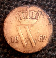 Nederlands , 1 Cent, 1862, Willem III, Perfect, Agouz - 1849-1890: Willem III.
