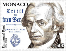 Monaco - 2024 - 300th Anniversary Of The Birth Of Immanuel Kant - Mint Stamp - Unused Stamps