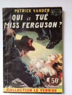 Qui A Tué Miss Ferguson - Other & Unclassified