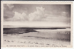 CHARENTE-MARITIME-ILE-D'AIX-La Grande Plage à Marée Basse Et Les Rochers De Tridoux-P. Dupont, éditeur - N° 899 - Autres & Non Classés