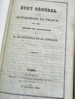 RARE ANNUAIRE De Gendarmerie Pour L'année 1844, Complet, Reliure Bon Etat Presque Neuf. - Other & Unclassified