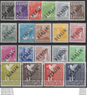 1948 Berlino Lavoratori BERLIN 20v. MNH Unificato N. 1A/20A - Other & Unclassified