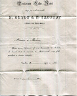 79 - Niort : Pansionnat  De Jeunes Filles Saint André - Bulletin De 1866 - Niort